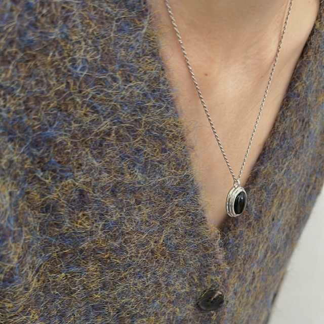 S925 Big stone necklace (N165)