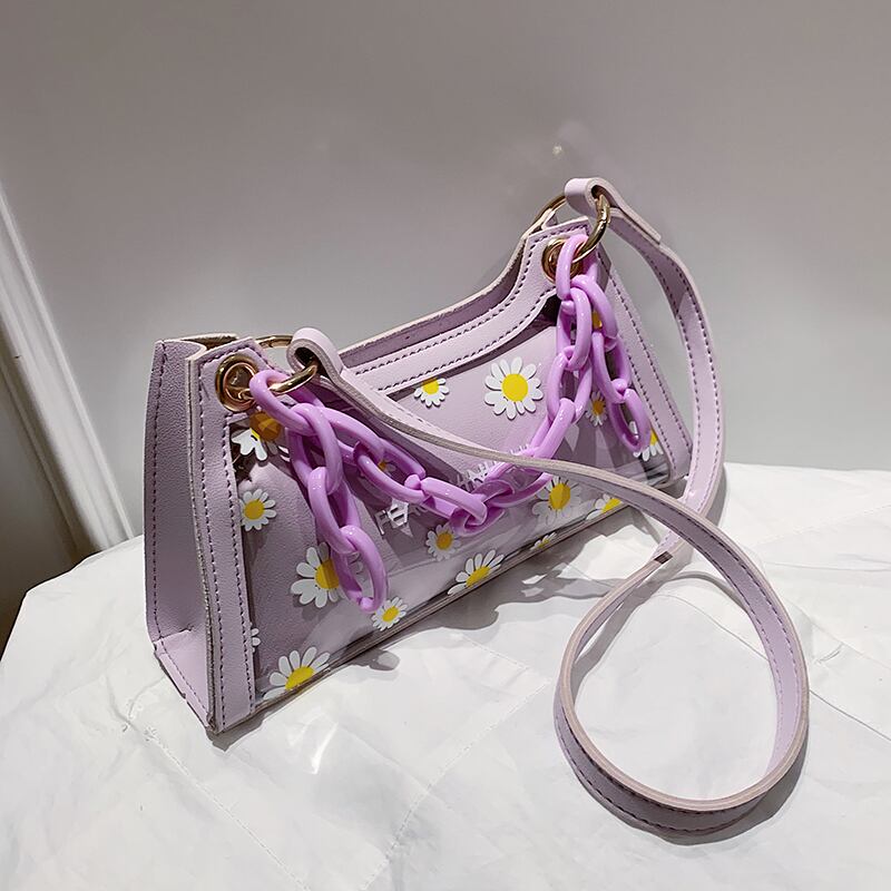 フレンチニッチバッグ女性バッグ2020人気の新しいトレンディなファッションネット赤いデイジーメッセンジャーバッグワイルド脇の下バッグ Tiancai_Wing_Bag1287825