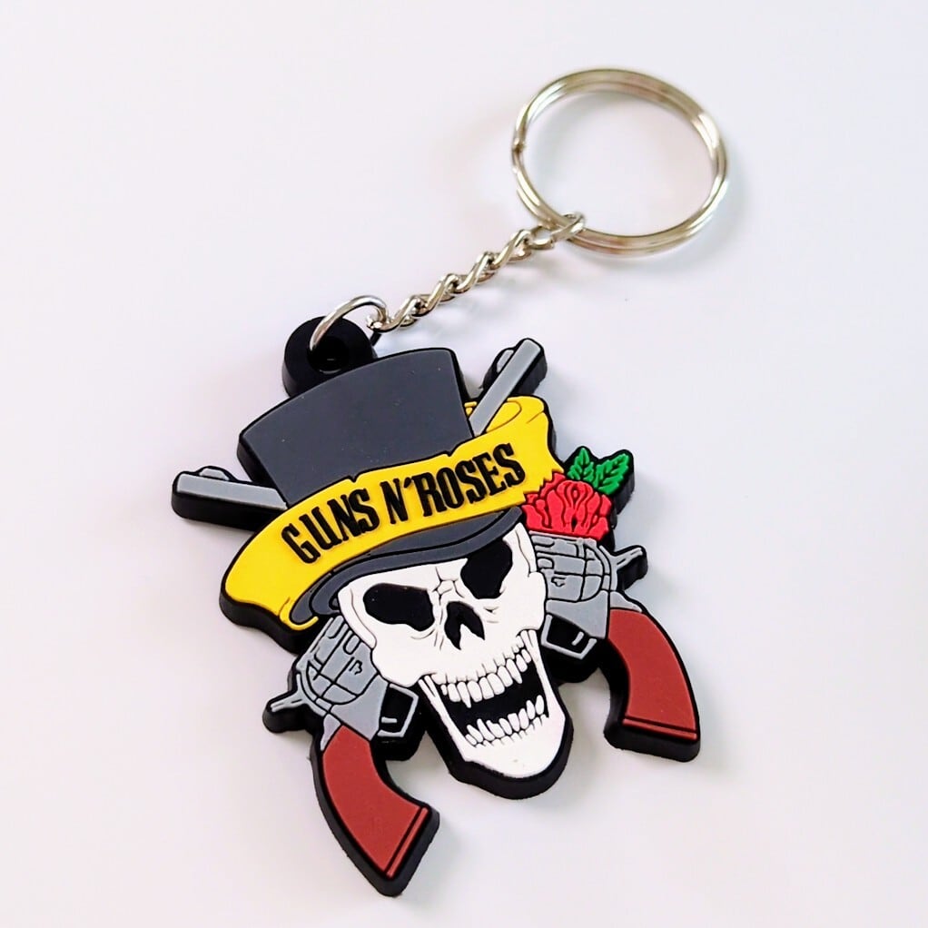 ♧ 送料無料！ ☆ラバーキーホルダー☆〘5124〙【 Guns N' Roses / GN