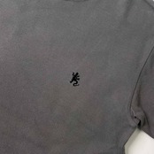 90s agnes b. homme アニエスベー ワンポイント 鹿の子 半袖 Tシャツ 0/グレー メンズ 日本製 ビンテージ