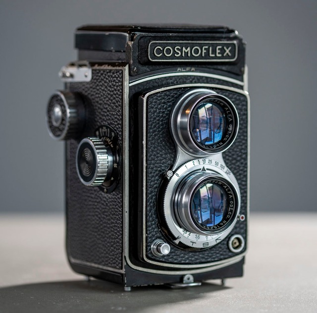 二眼レフカメラ　COSMO FLEX Ⅰ　コスモフレックス1　レンズフード付【送料無償】