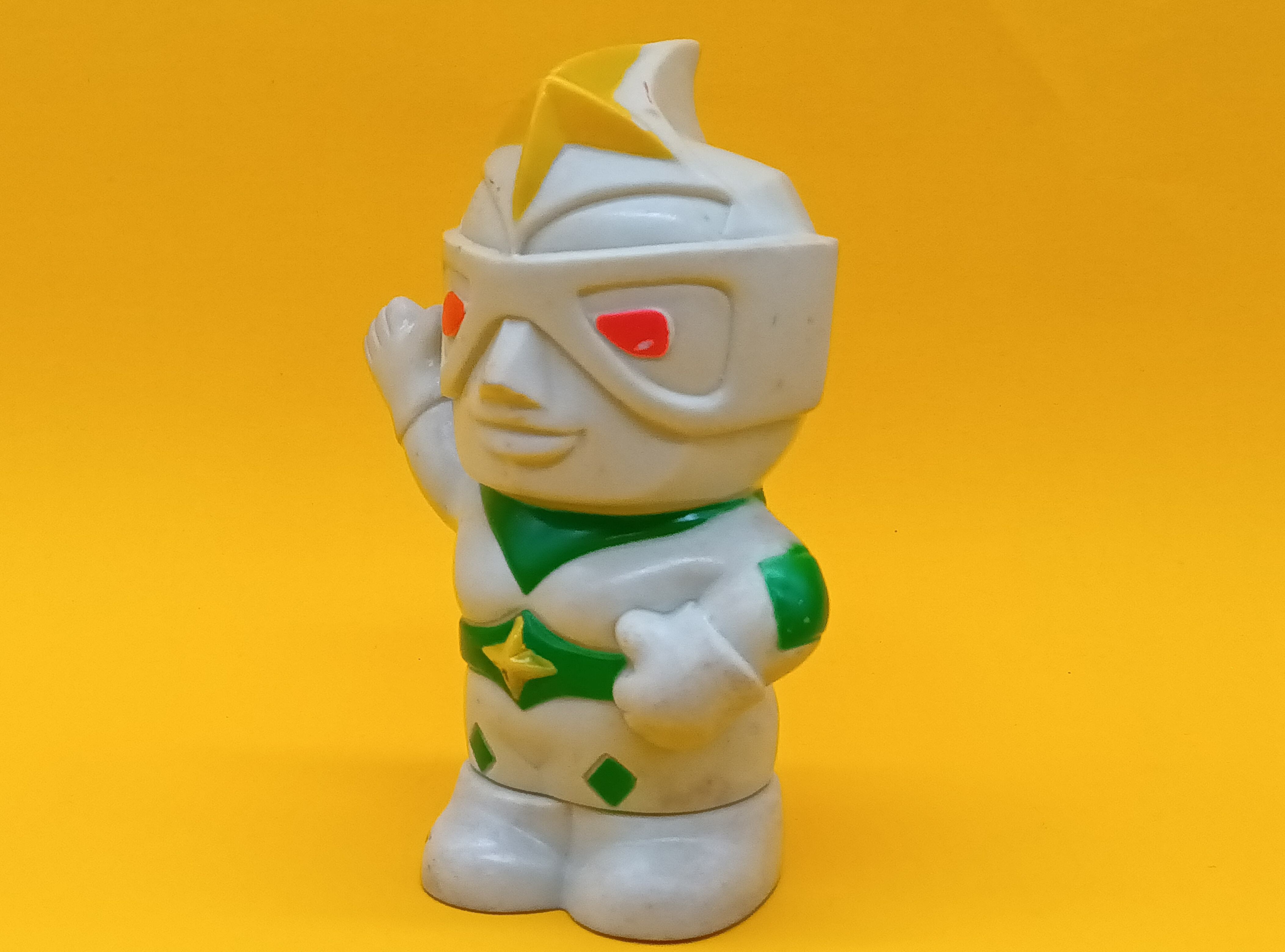 レトロ円谷プロミラーマン ソフビ富士銀行ノベルティ貯金箱