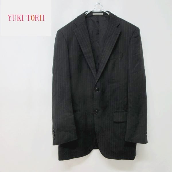□YUKI TORII HOMME/ユキトリイ/長袖テーラードジャケット/ストライプ