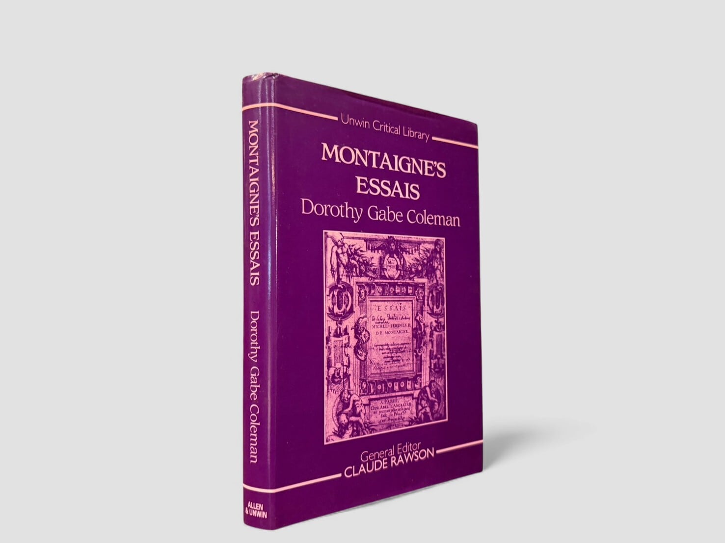 【SL1038】【FIRST EDITION】Montaigne’s Essais(1987) /Dorothy Gabe Coleman