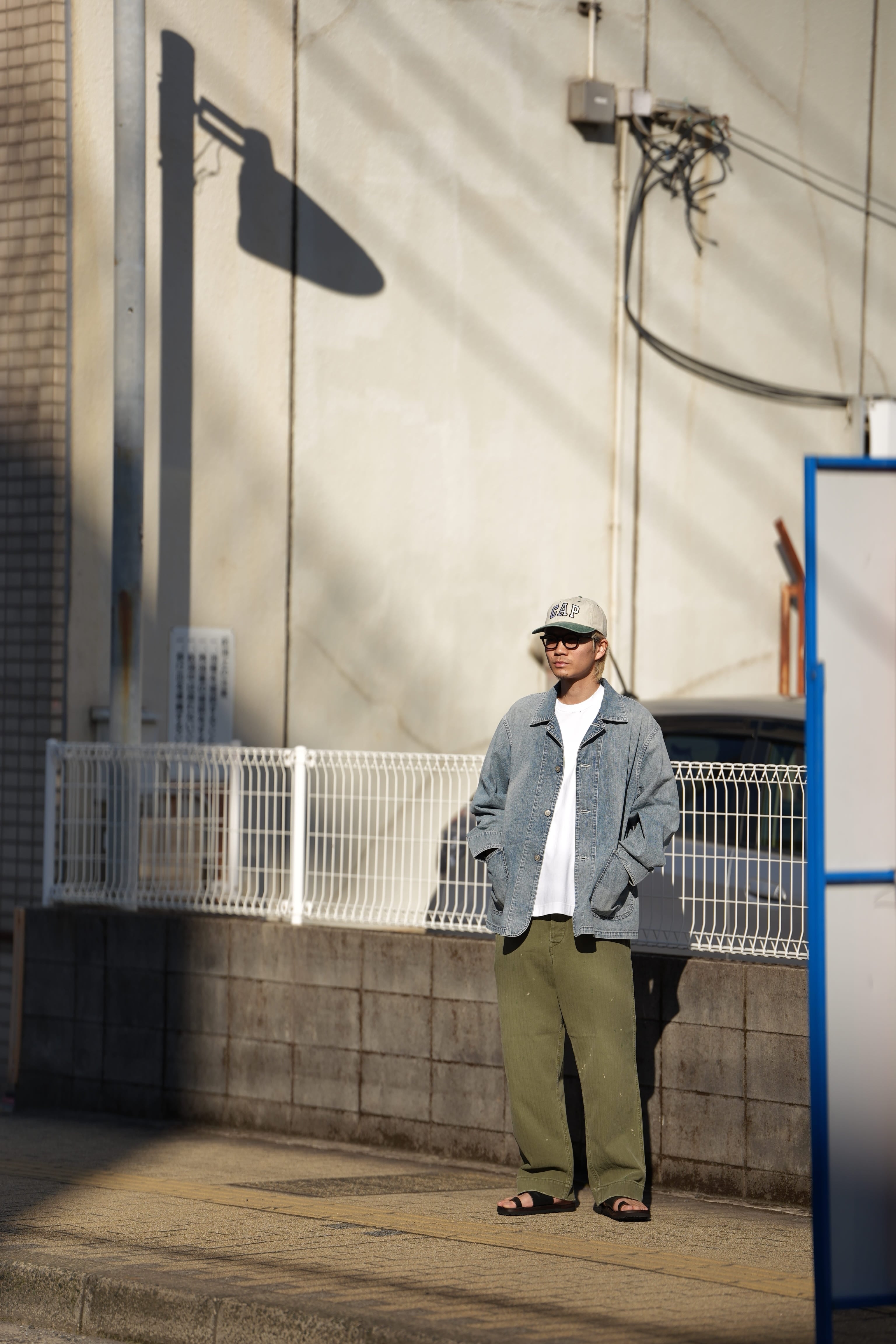 ジャケット・アウター ULTERIOR FADED LIGHT DENIM COVERALL ULTERIOR(ｱﾙﾃﾘｱ) / FADED LIGHT DENIM COVERALL