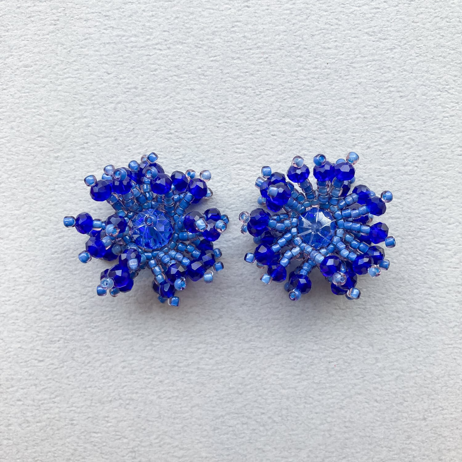 Duaオリジナル 立体お花ビーズワークカボション | Dua-アクセサリー