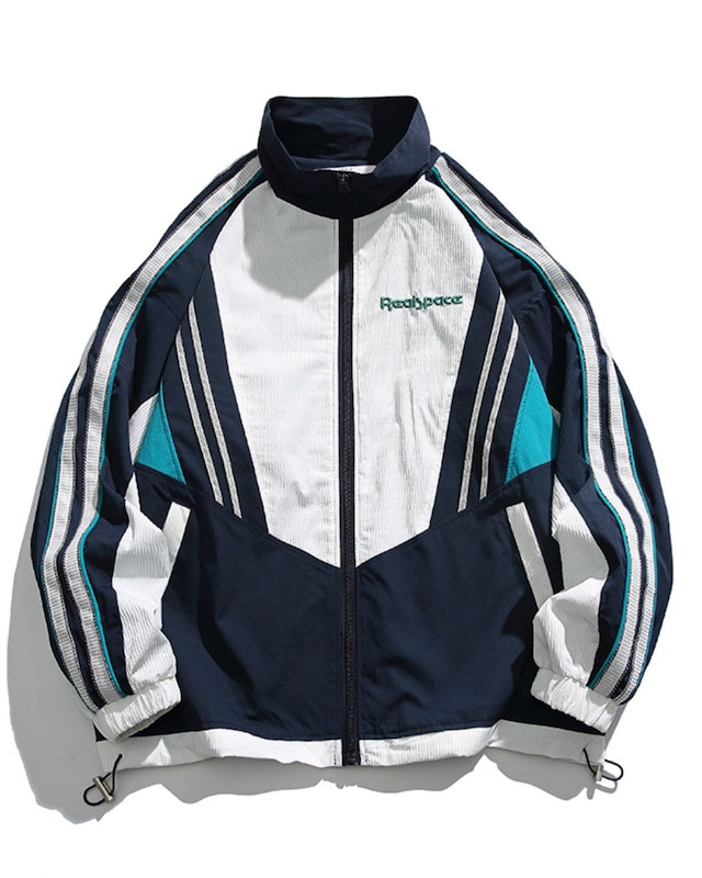 Stand Collar Zip-Up Track Jacket x00146