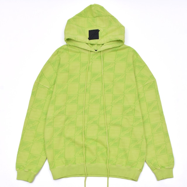 WE11DONE GREEN OVERSIZED ALL OVER JACQUARD ZURRY