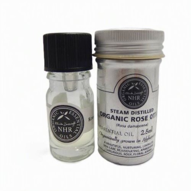 ローズ　オットー　オーガニック エッセンシャルオイル　2.5ml（NHR精油）