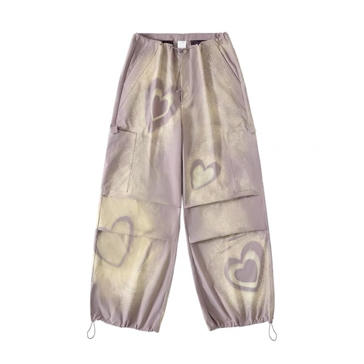CONP] Heart Painted Parachute Trousers | BYORI