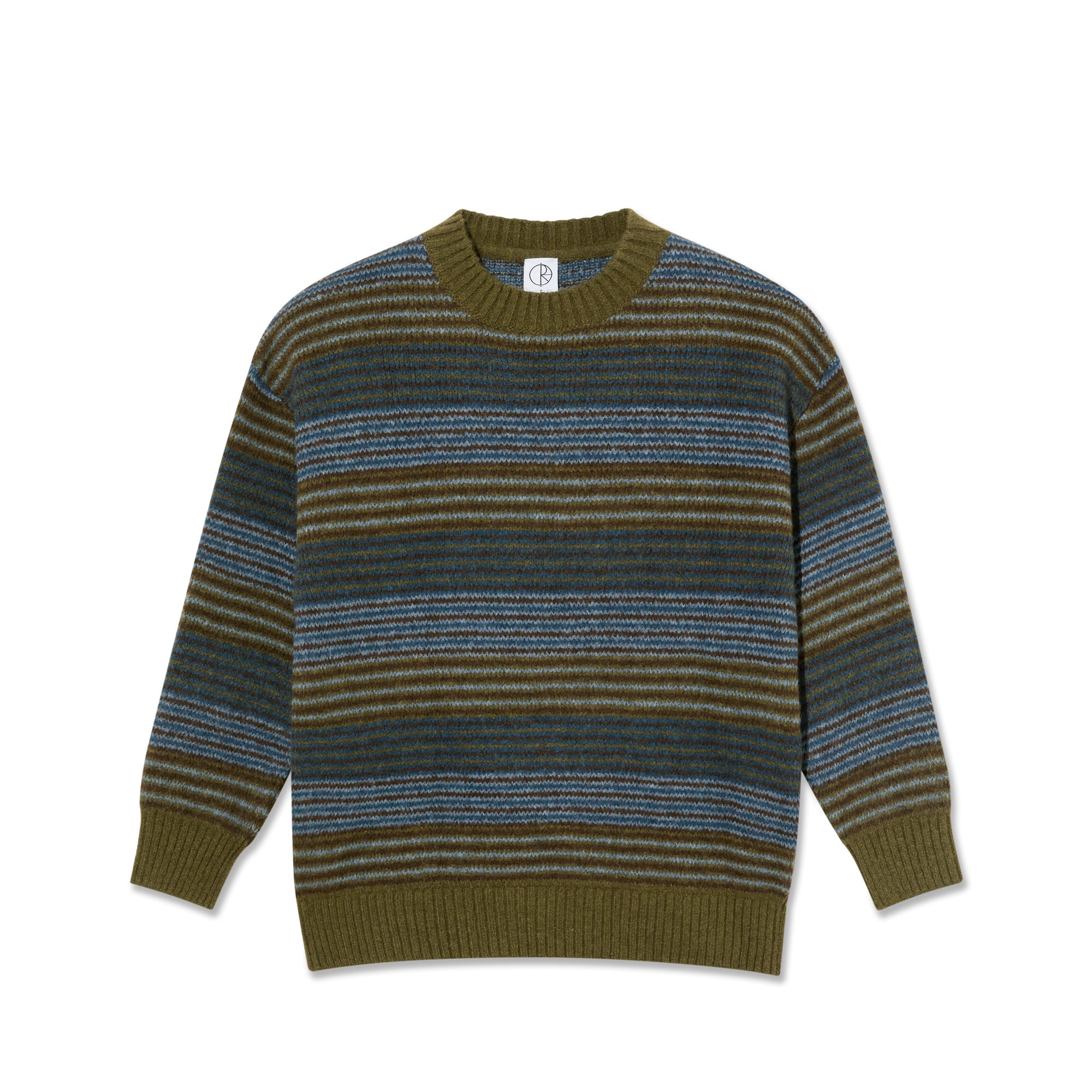 POLAR / GEORE SWEATER / BLUE/GREEN STRIPE