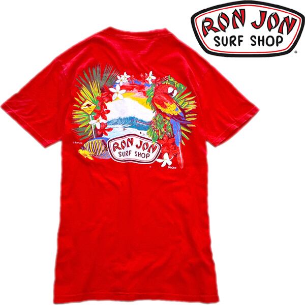 1点物◇ロンジョンRon JonバックプリントTシャツ古着メンズSM 
