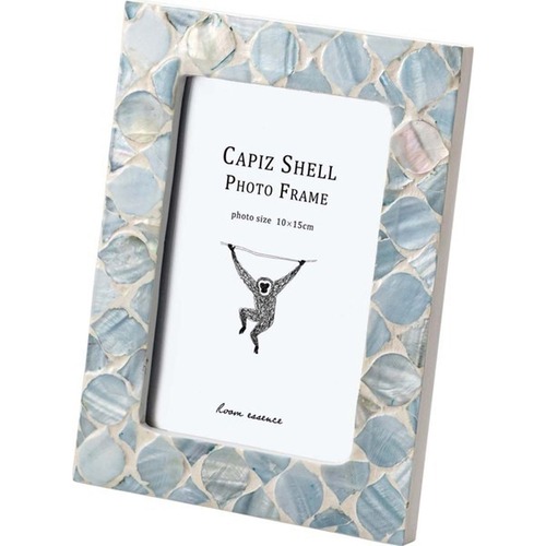 フォトフレーム カピス貝 繊維板 ガラス