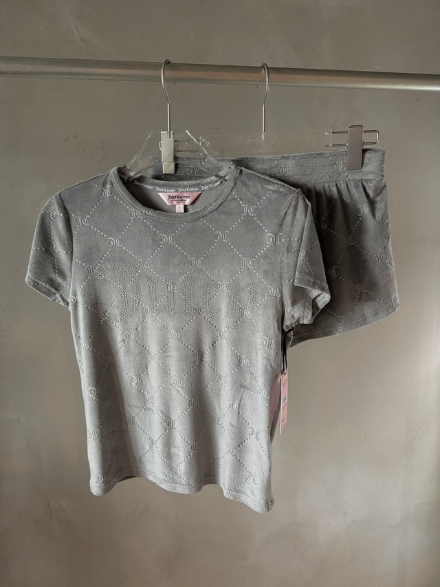 JUICY COUTURE　kirakira 2 piece velours gray