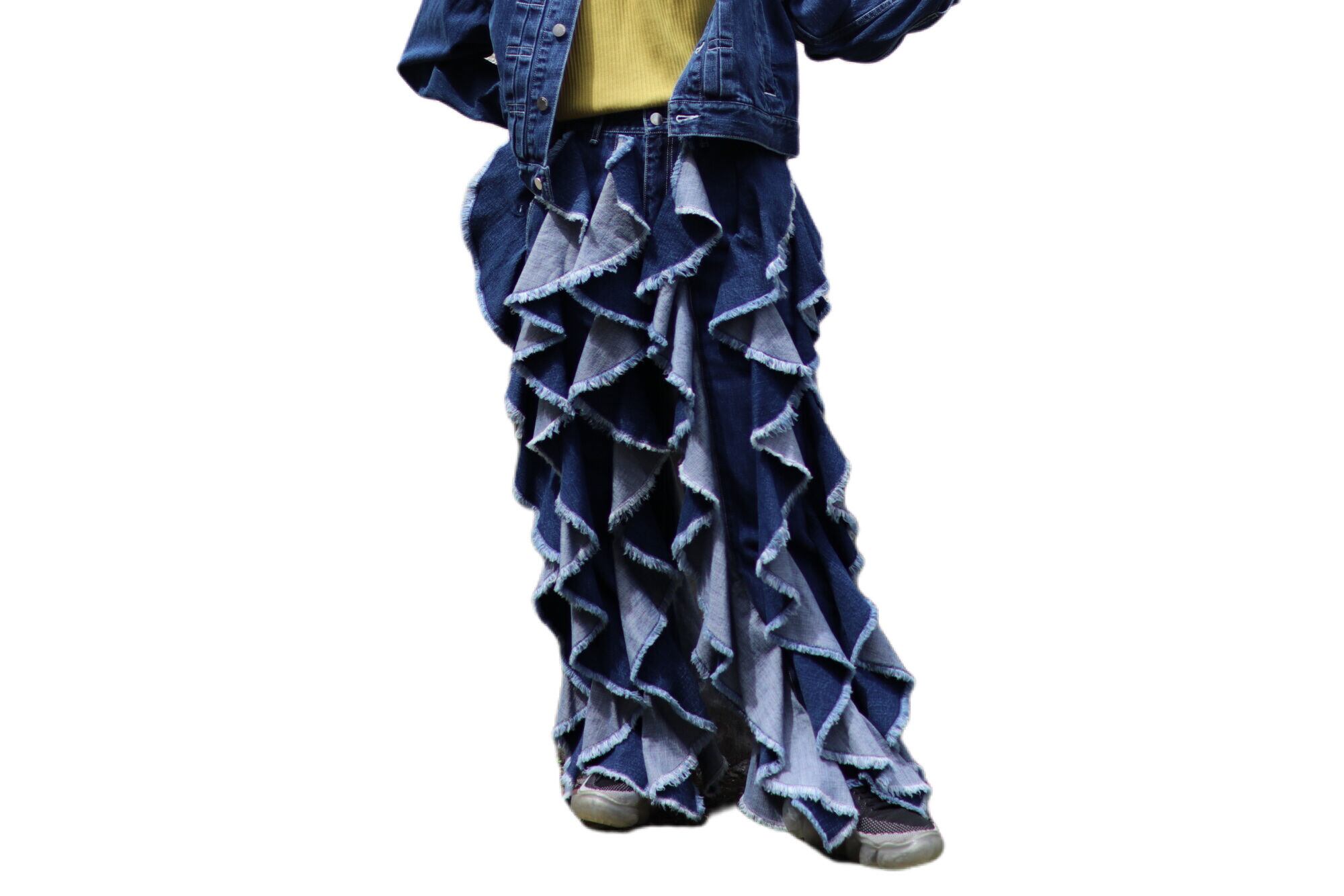 ベルパー BELPER STRINGS DENIM PANTS (BLACK) レディース JPN：2