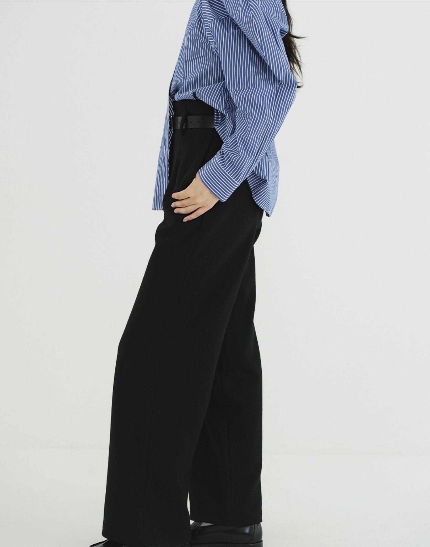 CLANE HIGH WAIST WIDE PANTS | FLICKA ASHIYA