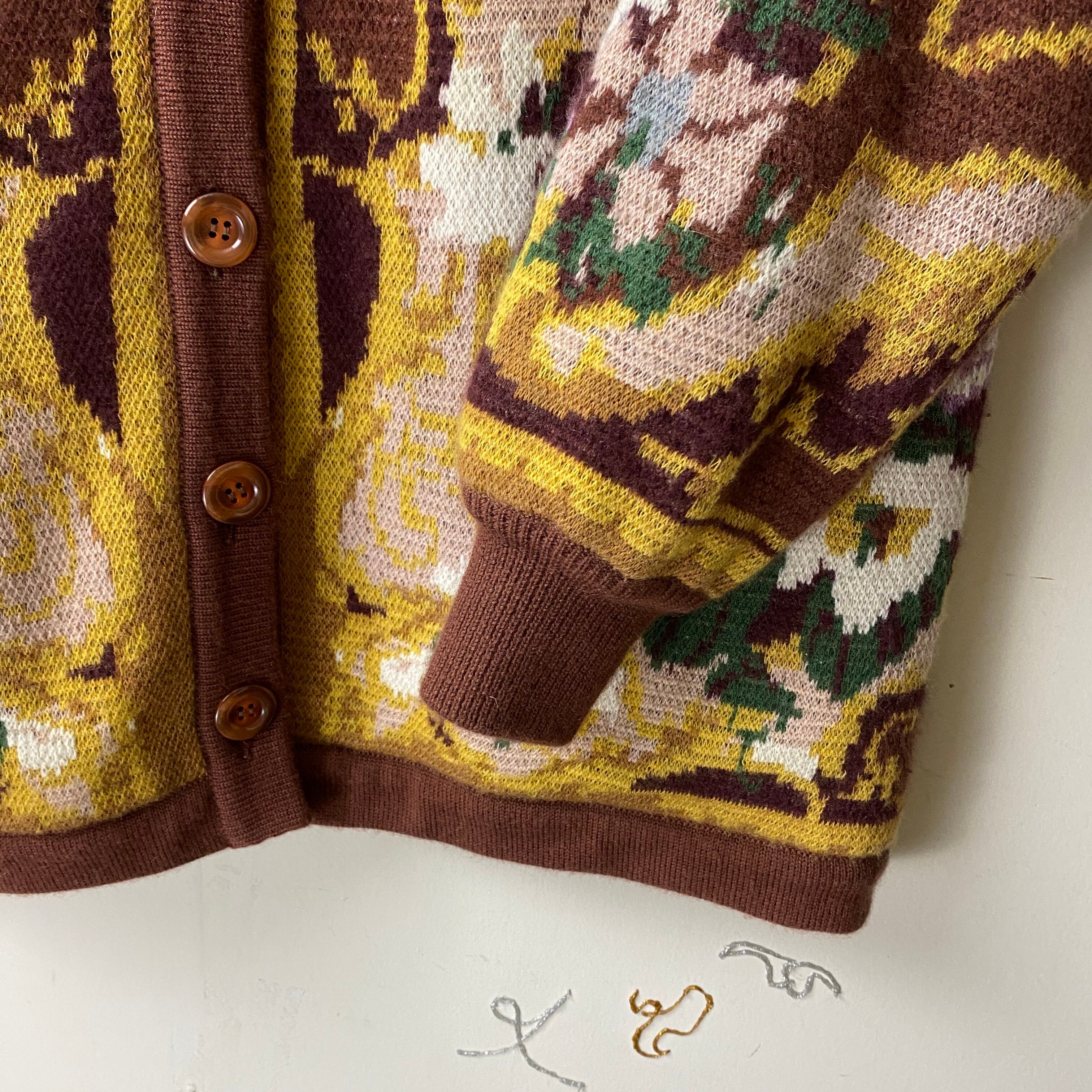 vintage VALENTINO GARAVANI baroque pattern knit ensemble | NOIR ONLINE