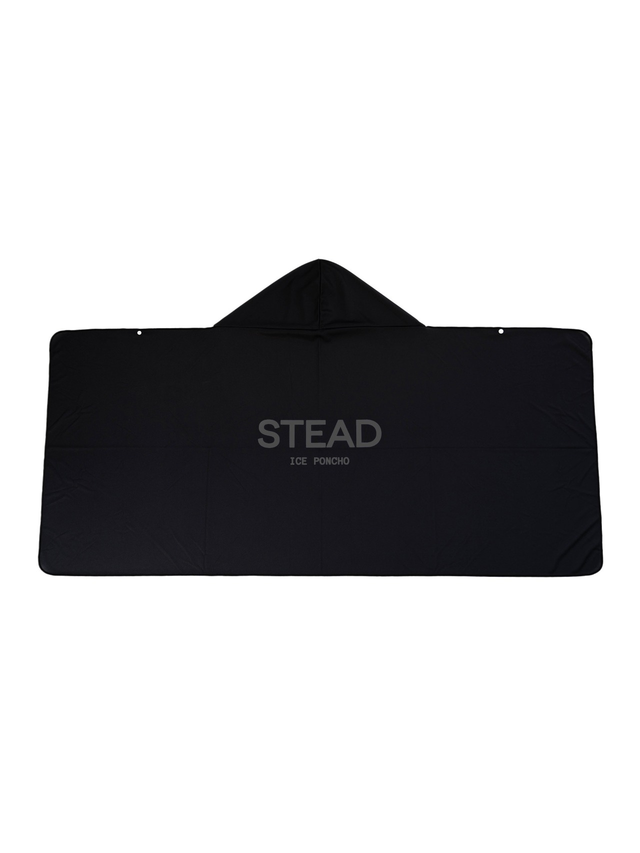 冷感アイスポンチョ（ブラック/グレーロゴA）