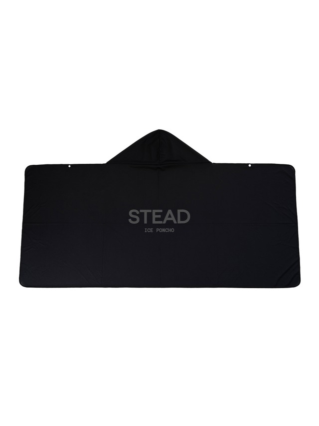 冷感アイスポンチョ（ブラック/グレーロゴA）