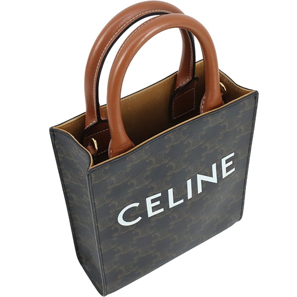 CELINE セリーヌ ミニ バーティカル カバ トリオンフ キャンバス 2WAY