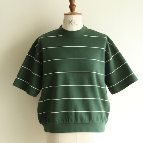 PHEENY【 womens 】ponti border short sleeve