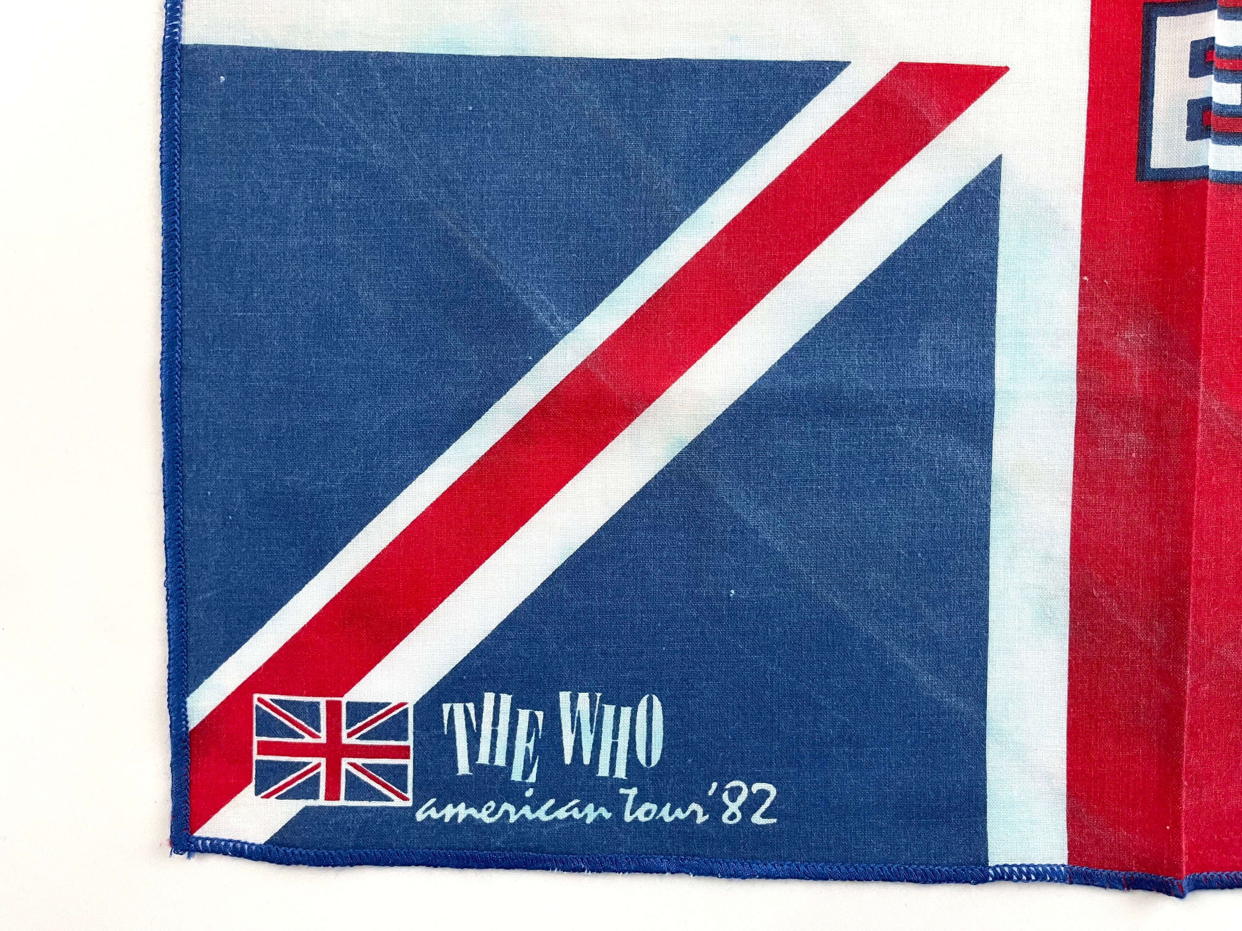 MUSIC】 THE WHO 1982 American Tour ヴィンテージバンダナ | swallows