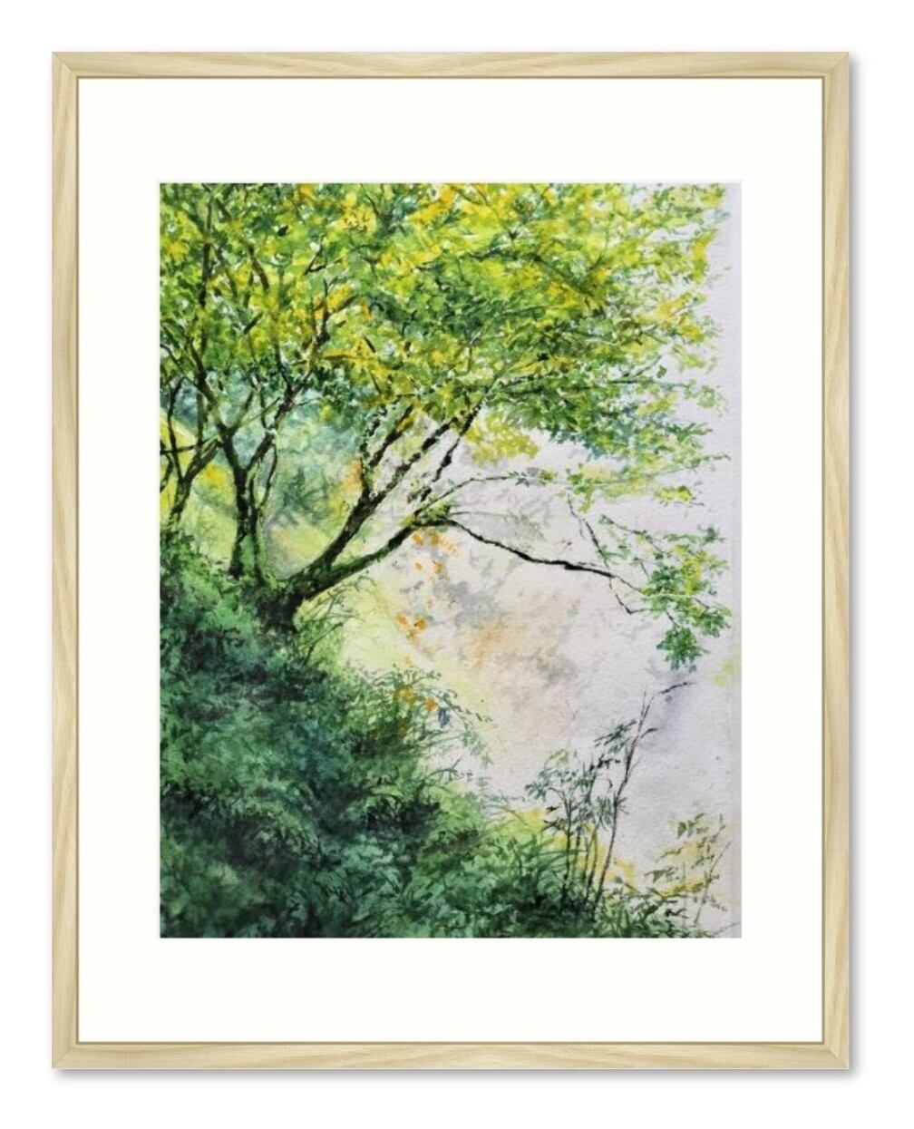 水彩画 画題「急峻に立つ」 | yamakasumi56