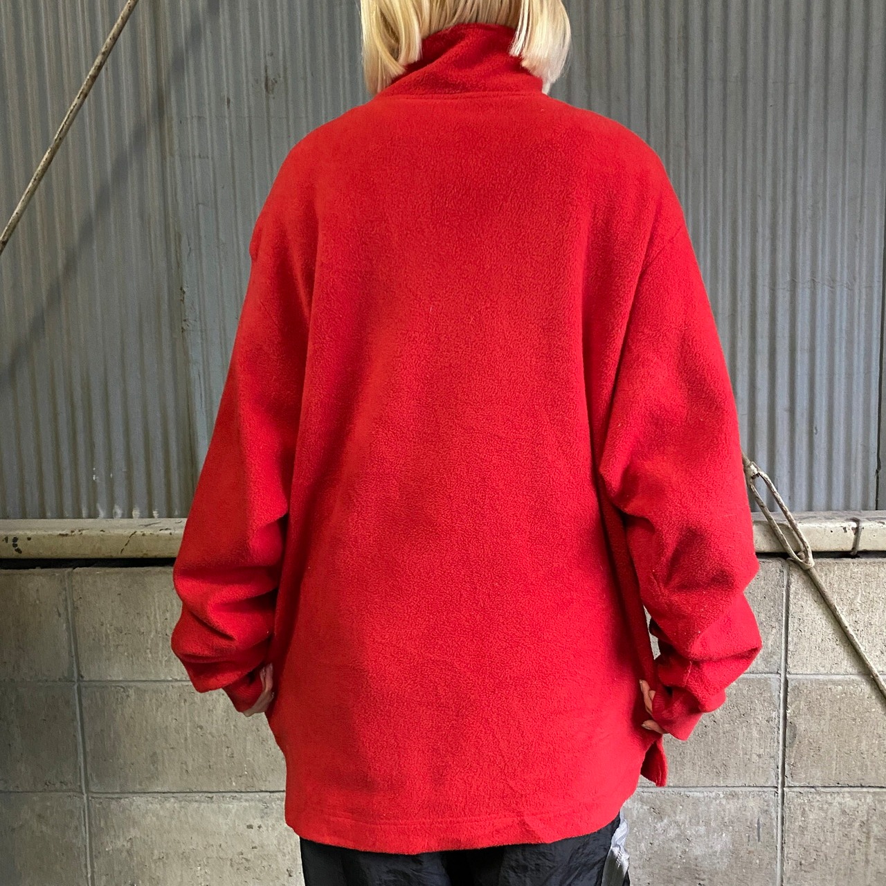 90年代 DISNEY ディズニー ミッキーマウス ハーフジップフリース 