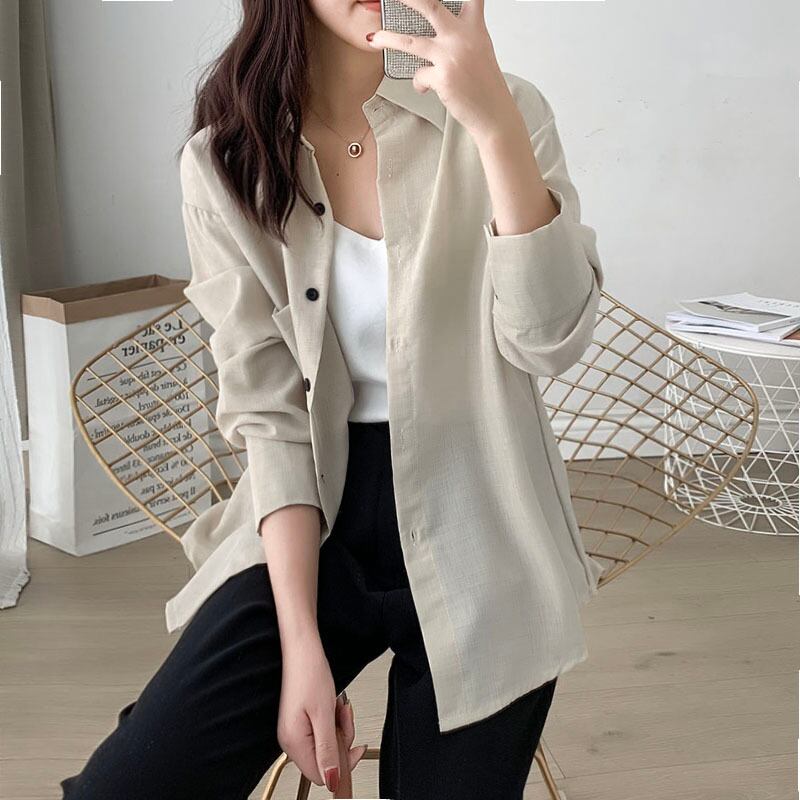 トップス レディース シャツ 羽織り 袖あり 長袖 襟付き ボタン きれいめ シンプル カジュアル 大人 上品 レトロ クラシカル 大人女子 大人カジュアル 送料無料 ラフ クール 抜け感 無地 春 夏 秋 10代 20代 30代 40代 50代 60代 ママ 学生 通学 お出かけ 公園 休日 運動 アウトドア イベント 旅行 着回し 普段使い 重ね着 楽ちん 冷房対策 日焼け対策 M L XL 2XL 3XL 4XL 大きいサイズ ビッグサイズ 白 アイボリー 青 ブルー 体型カバー 人気