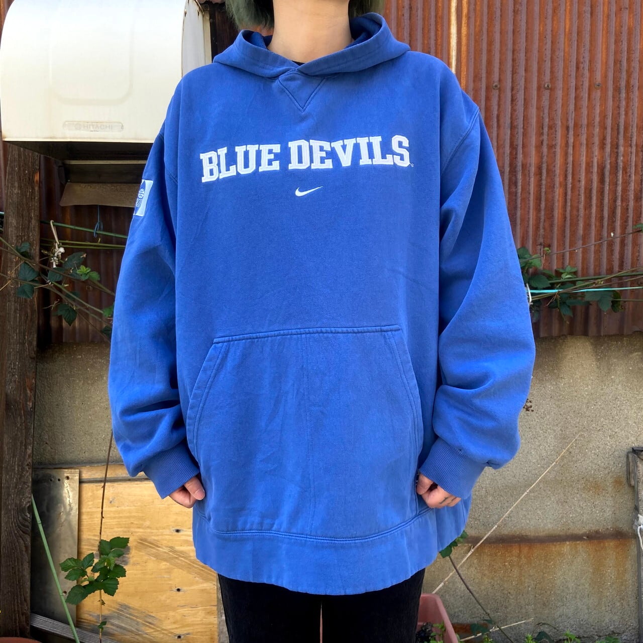 90年代 NIKE TEAM ナイキ センターロゴ DUKE BLUEDEVILS 刺繍