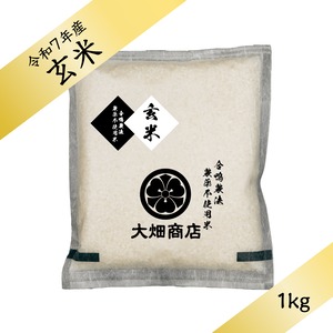 【淡路の米】自然栽培 | 農薬不使用・化学肥料不使用 | キヌヒカリ/ 令和7年　　【玄米 1kg】（しっかり）