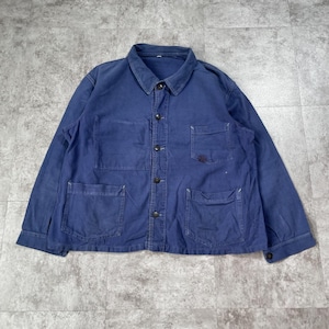 50s LABOR フェード コットンツイル フレンチワークジャケット