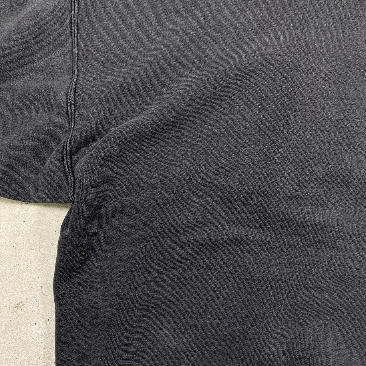 90年代 COLLEGE WARE USA フェードブラック ブランクスウェットシャツ