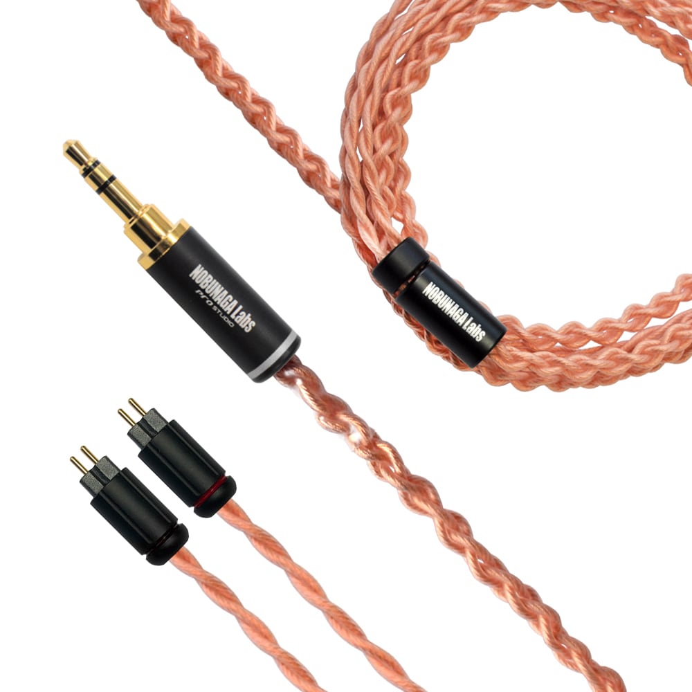 《SALE》【美品中古品】SIENNA(シエナ):NOBUNAGA Labs Advance:3.5mm3極ステレオミニプラグ対応 カスタムIEM 2PINリケーブル