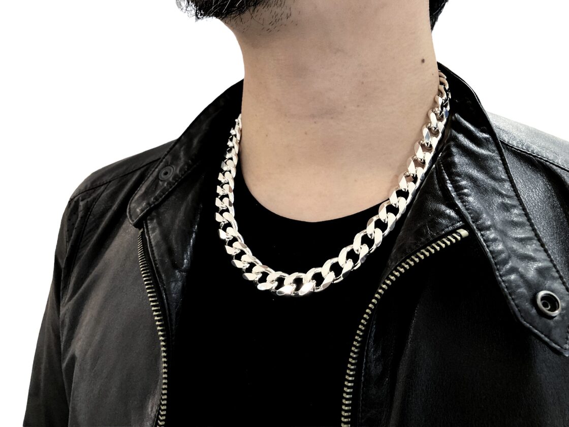 THEFT SILVER CHAIN NECKLACE 50㎝ 喜平/極太チェーンネックレス | Pay ID