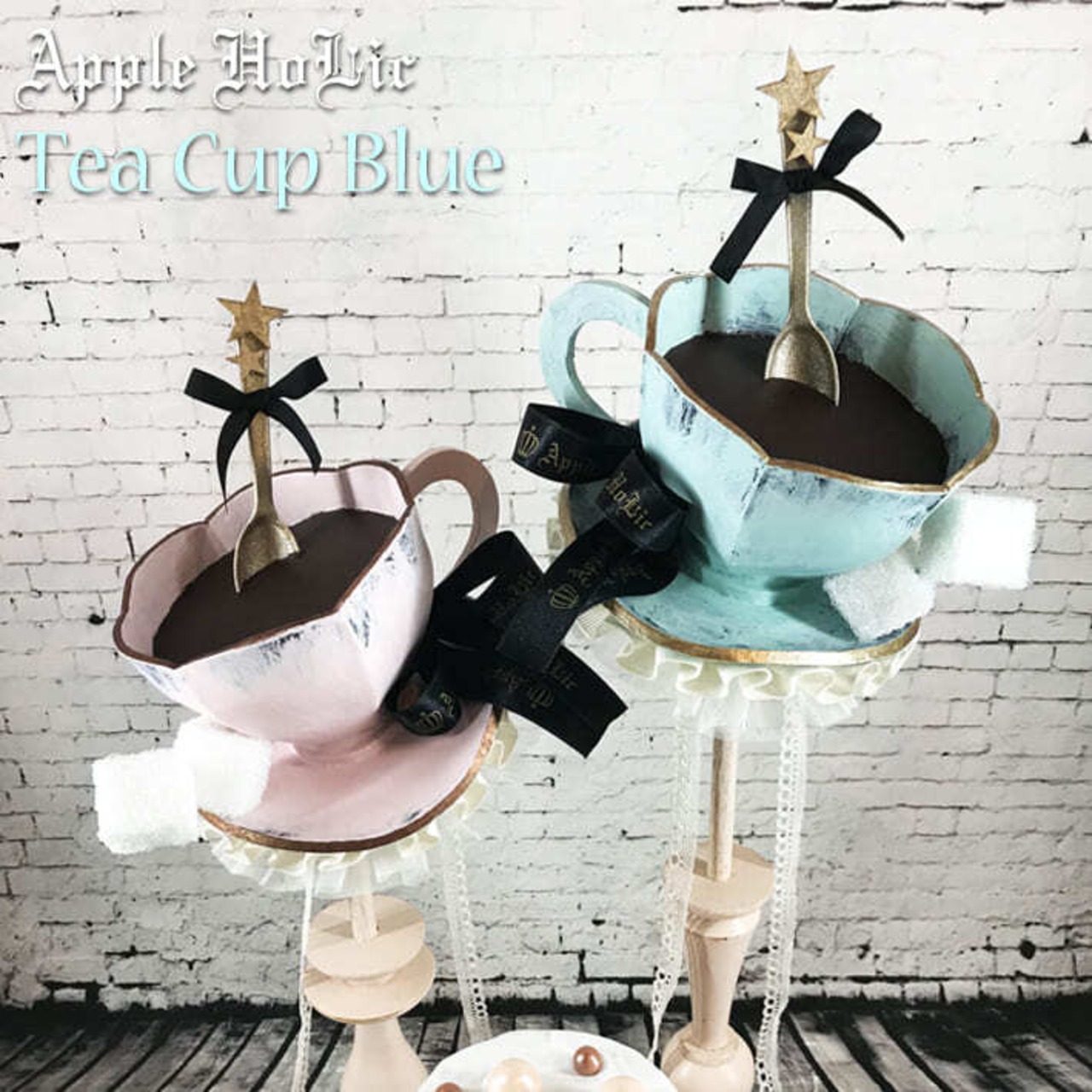 1/6ドール用ハット【Teacup Blue・ティーカップ ブルー】