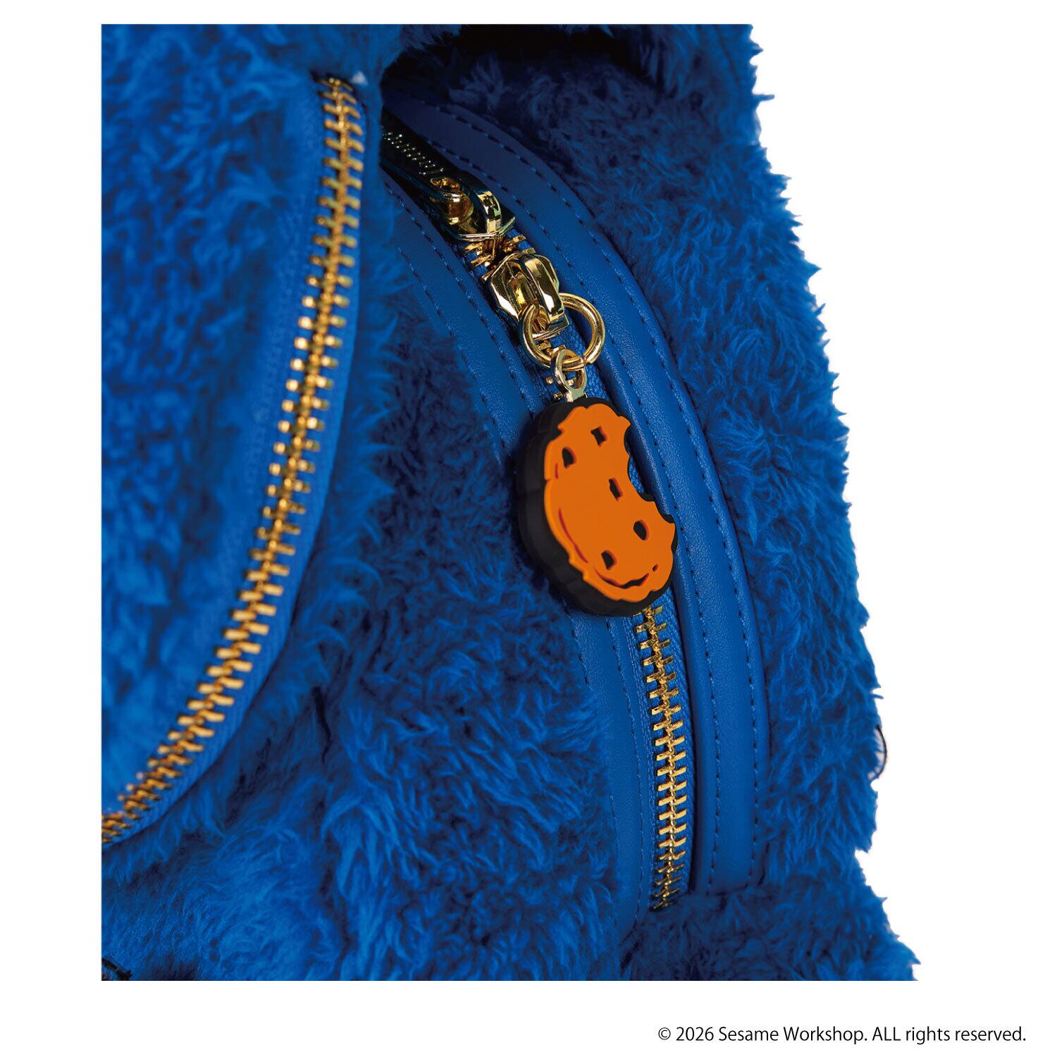 LF SESAME STREET COOKIE MONSTER PLUSH MINI BACKPACK_SESBK0013