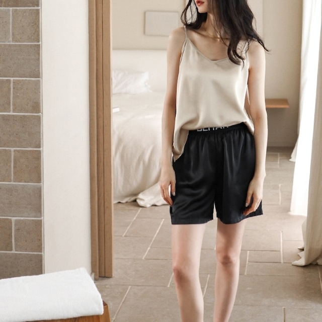 【M-XL】two-piece camisole shortpants pajamas p965