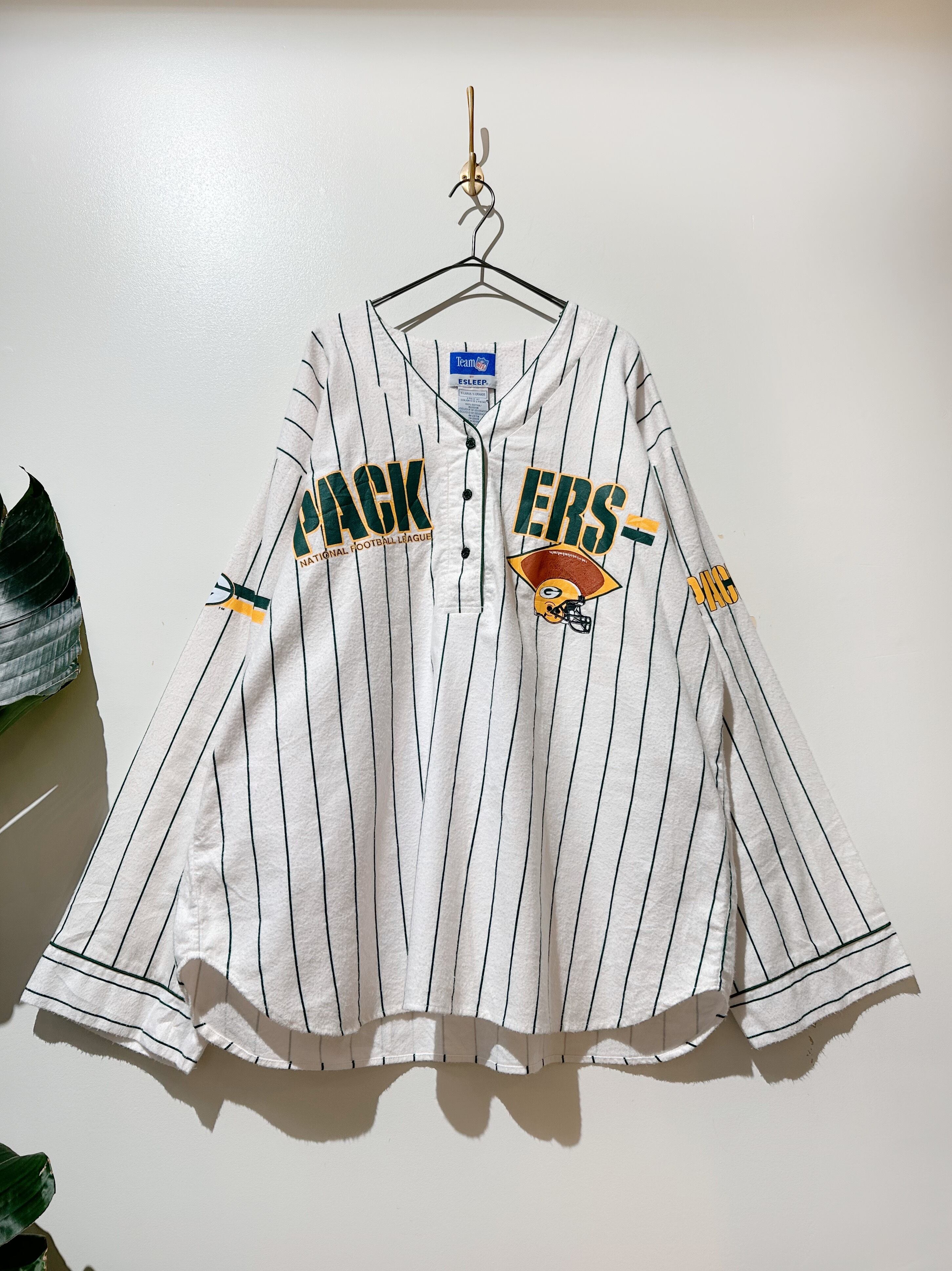(SH1062)ESLEEP NFL PACKERS pajama shirt