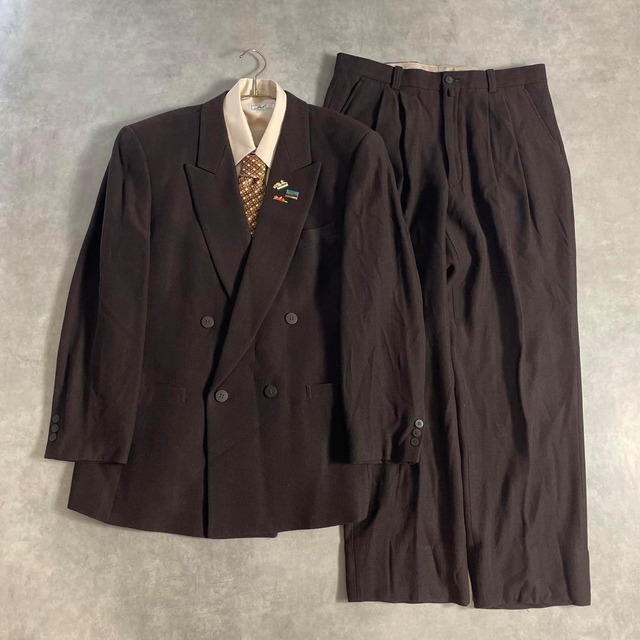セットアップ ダブルスーツ 成人式 入学式 カッコイイ ピンズ vintage 