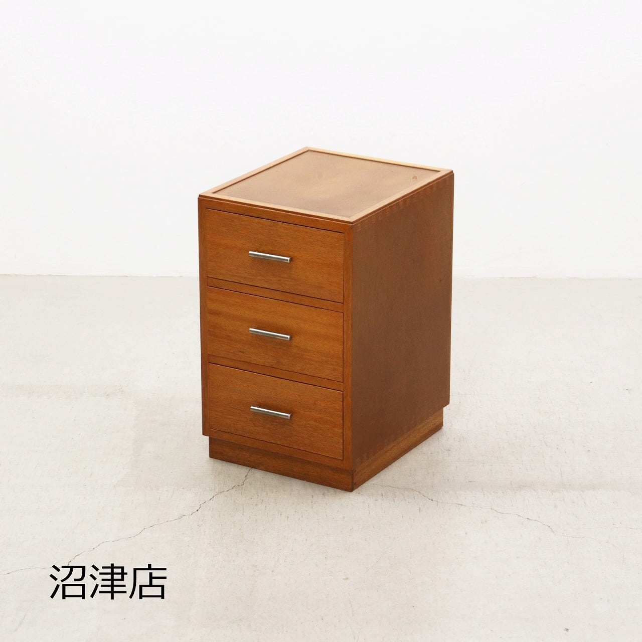 【沼津店】レトロ ラワン 3杯 引き出し キャビネット A4 収納 抽斗 書類 小物入れ ヴィンテージ RBK08078
