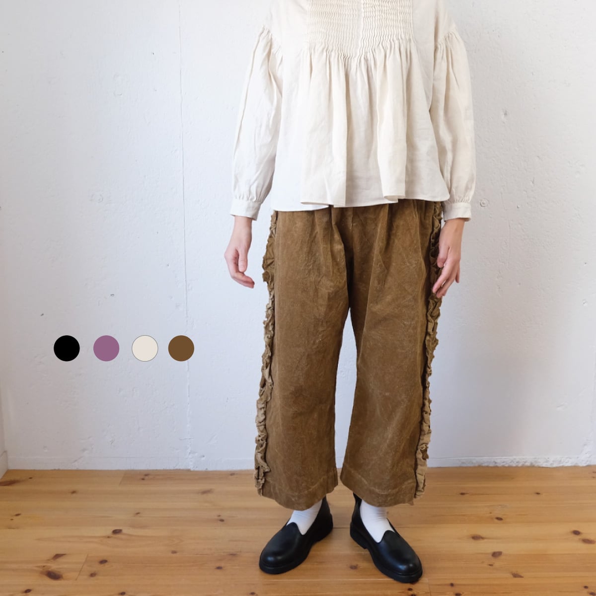 TOWAVASE(トワヴァーズ）Leavers blouse シルクコットン 3重衿ブラウス