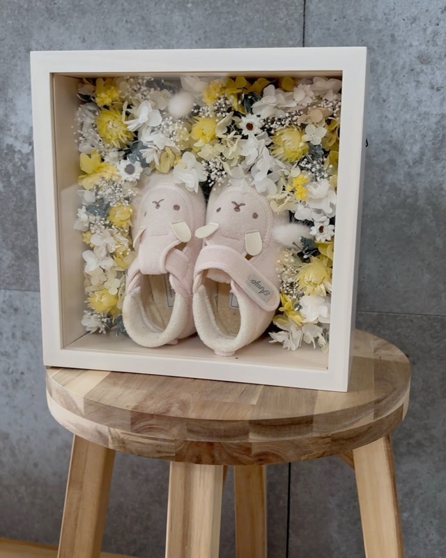 イエロー｜ママの手で仕上げるベビーシューズボックス