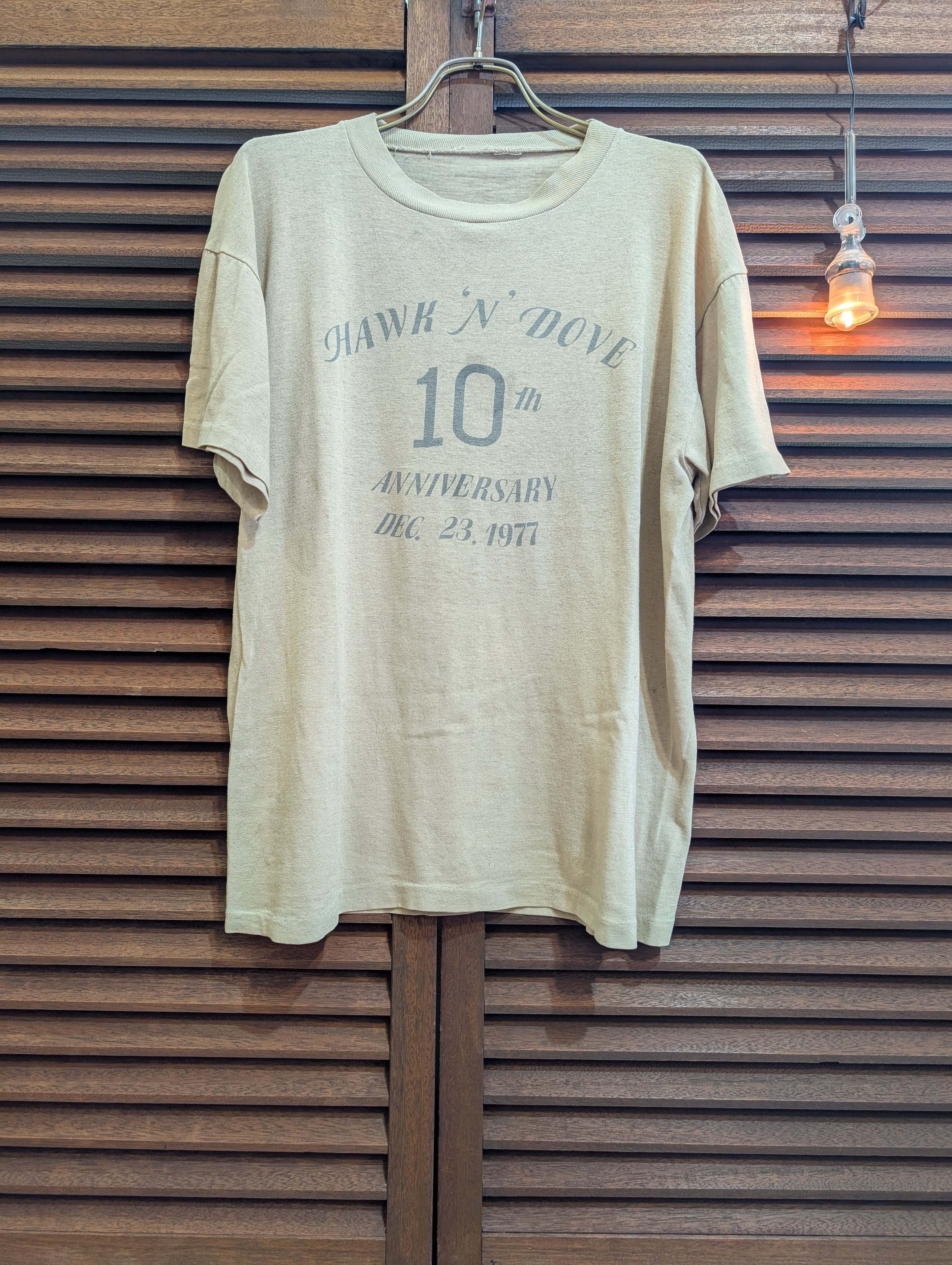 70s(1977) USA HAWK N DOVE 10th T-Shirt