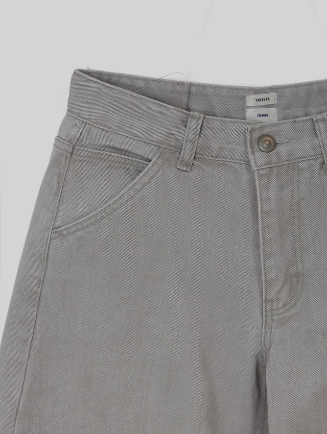 (予約) taffeta / Ash color denim pants 2color