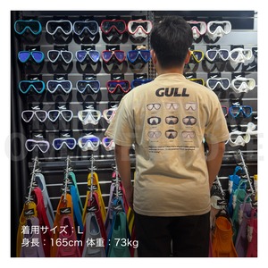 【OnlineStore限定】GULL デザインTシャツ(9-MASKS)″ サンドベージュ ”