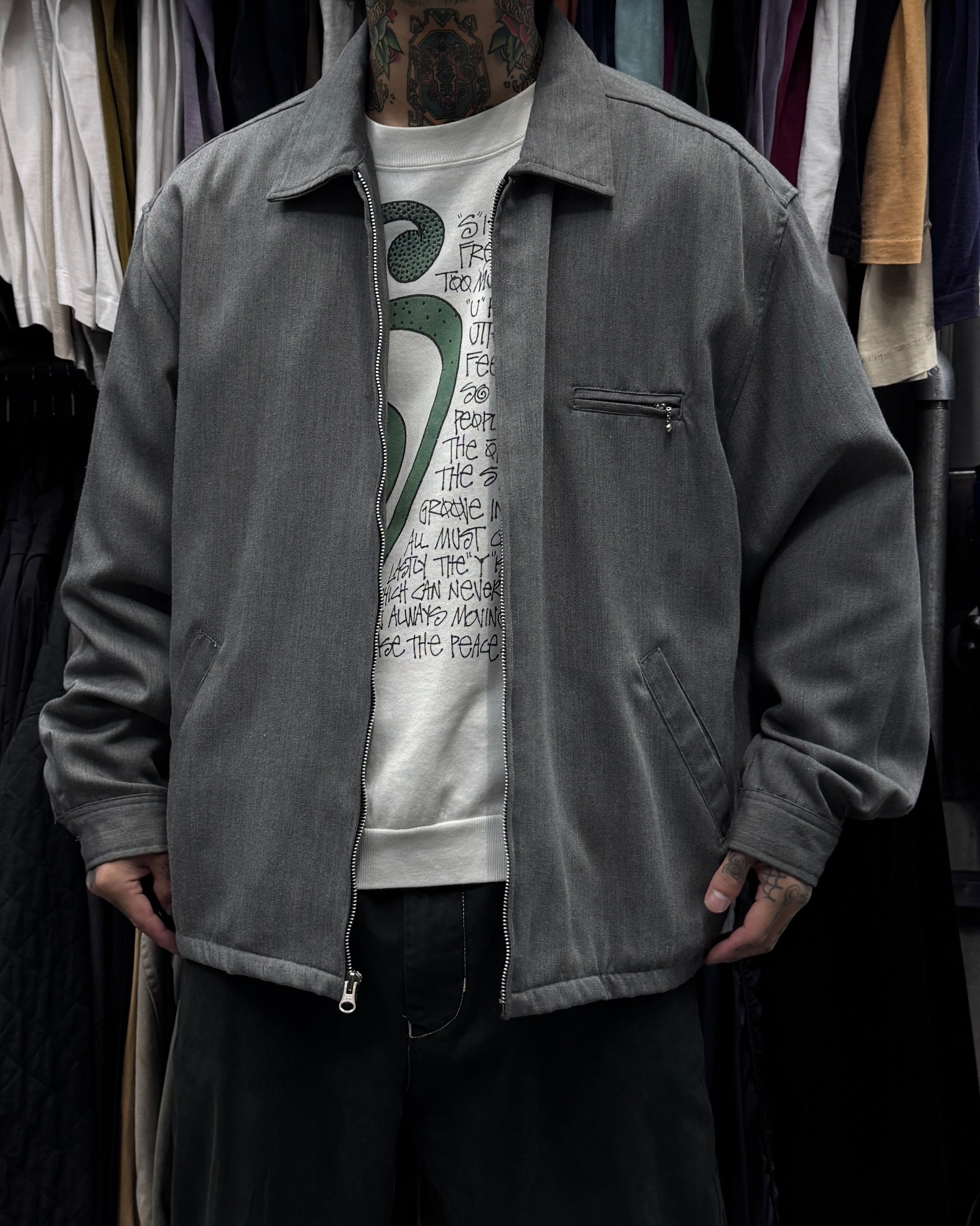 90’s old stussy Design Jacket 白タグ U.S.A 90's old stussy Design Nylon Jacket “白タグ” 【高円寺本店】 | curb