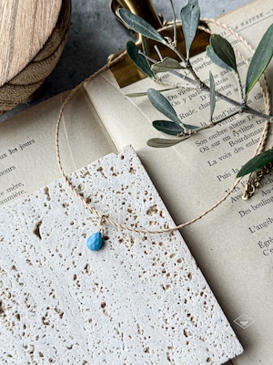 【おとぎ話の主人公のネックレス】スリーピングビューティターコイズ×月桃