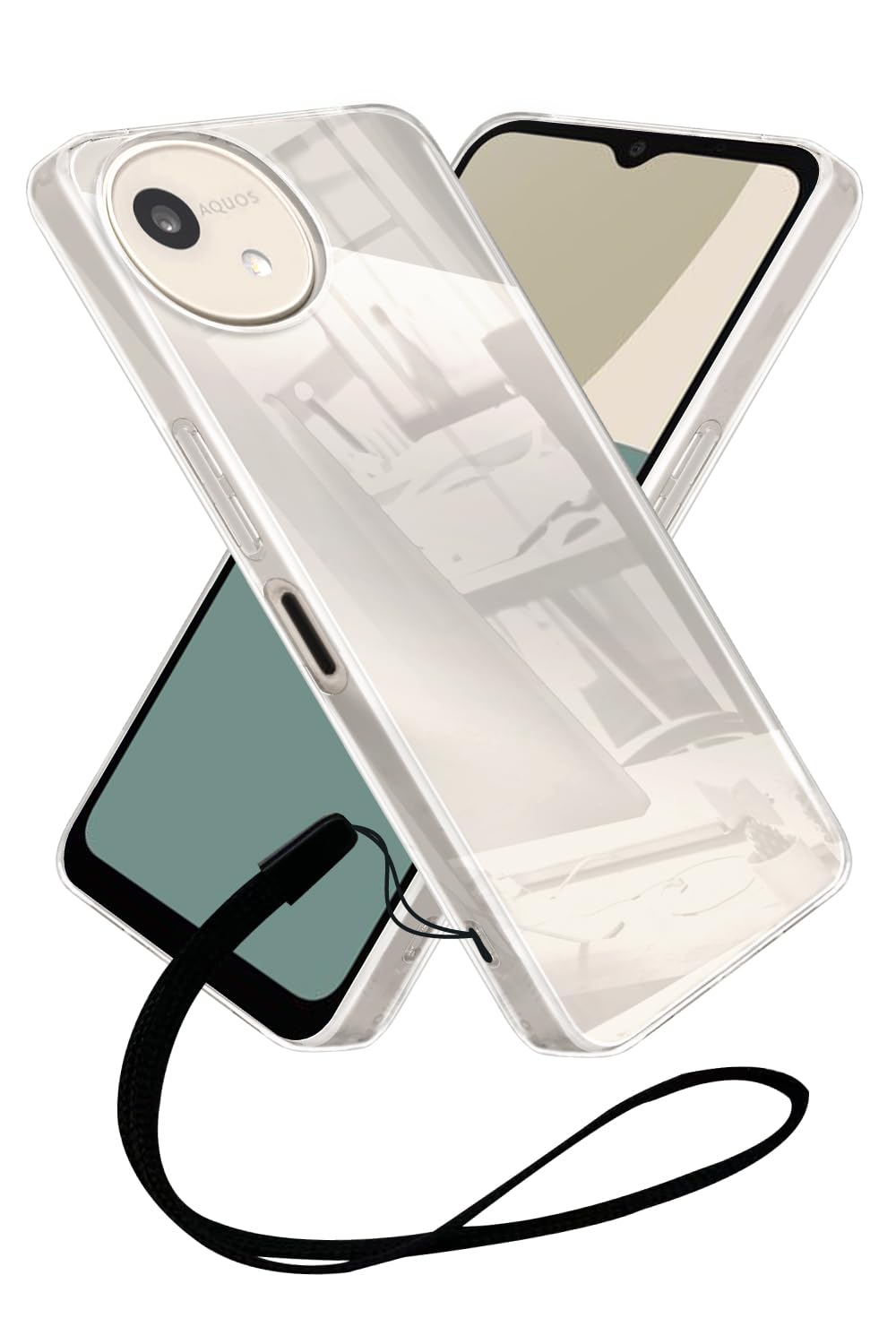 シズカウィル AQUOS wish4 クリアケース SH-52E ケース カバー クリア ケース 1個入り