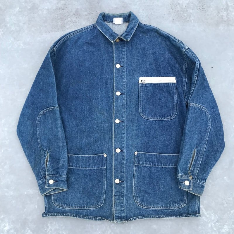 80's Levi's MOVIN' ON WORK WEAR デニムカバーオール ワークライン インディゴ Lサイズ 希少 珍品 ヴィンテージ |  agito vintage powered by BASE